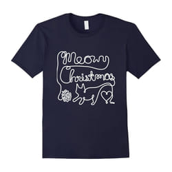 Meowy Christmas â Yarn Cat Love Shirt-Father's Day - L