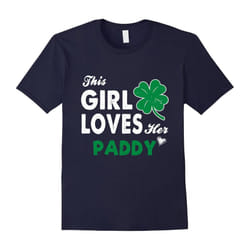 Unisex St. Patrick's Day âThis Girl Loves Her Paddyâ T-Shirt-Father's Day - L
