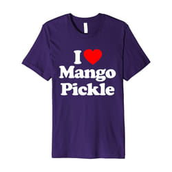I Love MANGO PICKLE T-Shirt Heart Funny Tee-Father's Day - XL