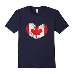 I Love Canada Heart Flag T-Shirt-Father's Day - XXL