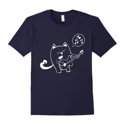 Cat gifts for cat lovers funny playing ukuleleguitar T shirt Cat Lover T-Shirt-Father's Day - XXL