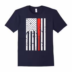 Baseball Softball American Flag Love Sports USA Support Tee-Father's Day - XXL