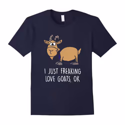 I-Just-Freaking-Love-Goats-Ok Shirt-Father's Day - XXL