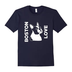 Boston Love Cute Boston Terrier Dog Lover T-Shirt-Father's Day - XXL