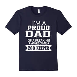Zoo Keeper Dad T shirt â Gifts Dad-Father's Day - L