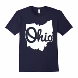 I Love My Ohio Home Script Ohio TShirt Buckeye State Shirt-Father's Day - XL