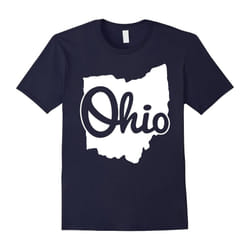 I Love My Ohio Home Script Ohio TShirt Buckeye State Shirt-Father's Day - XXL