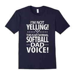 Men's Softball Dad Voice â A Perfect T-Shirt For Softball Dad-Father's Day - S
