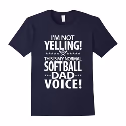 Men's Softball Dad Voice â A Perfect T-Shirt For Softball Dad-Father's Day - XL