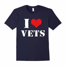I Love Vets T-shirt Veterans Day T-shirt US America Veteran-Father's Day - XXXL