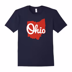 I Love My Ohio Home Script Ohio T-Shirt-Father's Day - XXXL