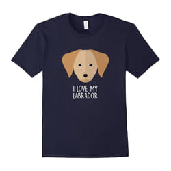 I Love My Labrador T Shirt â Cute Lab Puppy Dog Owner Tee-Father's Day - XXXL