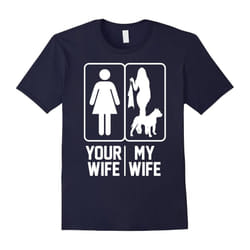 Men's Your Wife My Wife Love Pit Bull Love Valentine day Gift Shir-Father's Day - XXXL