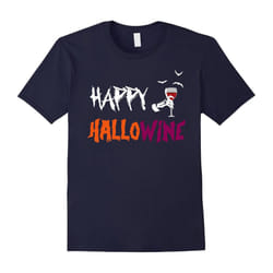 Halloween Shirts Happy Hallow Wine on October 31 tee gifts-Father's Day - XXXL