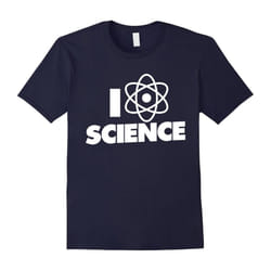 I love science shirt atom science teacher t-shirt-Father's Day - M