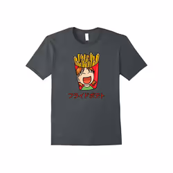 French Fries Lovers Japanese Katakana T-Shirt For Gourmets-Father's Day - XL