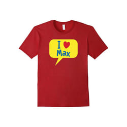 I Love (heart) dog cat pet MAX t-shirt-Father's Day - XXL