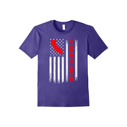 California Republic Map America Flag love Cali Life T-shirt-Father's Day - XXXL