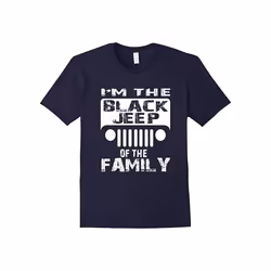 Jeep T-Shirt â I'm The Black Jeep Of The Family Shirt-Father's Day - XL