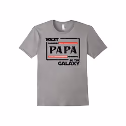 Christmas Birthday Gift Best Papa In Galaxy Mens T-Shirt-Father's Day - XXXL