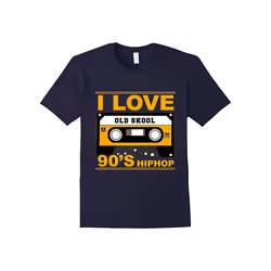 [HOT] I Love Old Skool 90's Hip Hop Music T-Shirt-Father's Day - L