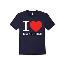I Love Heart Mansfield Funny T-Shirt-Father's Day - XL