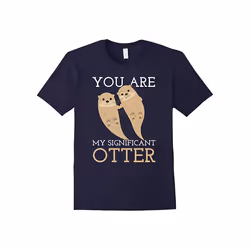 Romantic Otters Love Significant Otter Valentine day Shirt-Father's Day - XXXL