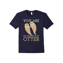 Romantic Otters Love Significant Otter Valentine day Shirt-Father's Day - XXXL