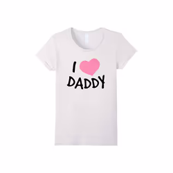 I Love (heart) Daddy â Women's Sleep Shirt-Father's Day - XL