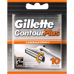 Gillette Blades Contour Plus Replacement Razor Blades for Men - Pack of 10