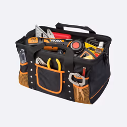 WORX Zippered Tool Bag with Interior and Exterior Pockets
