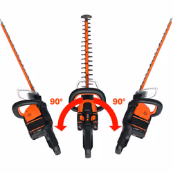 WORX WG284E.9 40V (36V) Dual Battery (2x 20V Battery) Cordless 60cm Hedge Trimmer - BODY ONLY Black