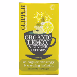 Clipper Lemon & Ginger 25 bags ( pack of 6 )