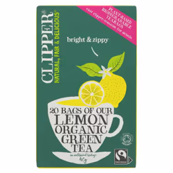 Clipper Green Tea with Lemon Organic 20 bags ( pack of 6 )