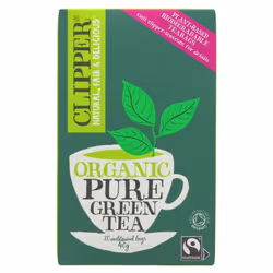 Clipper Organic Pure Green Tea 20 bags ( pack of 6 )