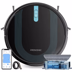 Proscenic 850T Robot Vacuum Cleaner with Mop,3000Pa Strong Suction Robotic Vacuum with Mop, Wifi/App/Alexa/Remote Control