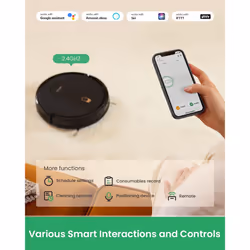 Vactidy Nimble T6 Robot Vacuum Cleaner, Strong Suction,Automatic Self-Charging Robotic Vacuums, WiFi/Alexa/App Remote Control Robot hoover