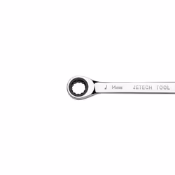Jetech Double Box End Ratcheting Wrench 14mm  15mm - Heavy Duty Cr-V Gear Spanner