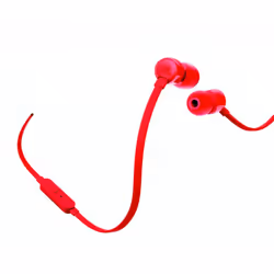 JBL T110, Wired, 20 - 20000 Hz, Calls/Music, Headset, Red