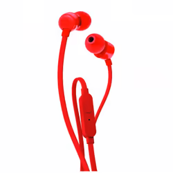 JBL T110 Headset Wired In-ear Calls/Music Red