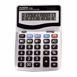 - Heavy duty desk display calculator. - Large 12 digit fixed angle display. - Very large keypad and durable hard keys. - 4 ke ...
