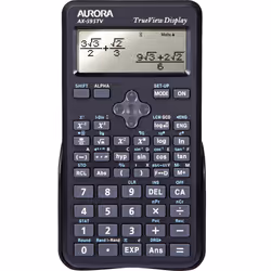 The Aurora AX-595TV has a TrueView® dot matrix display. which is great for displaying fractions and mathematical operators ex ...