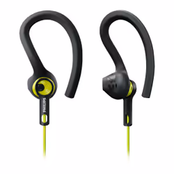 Philips ActionFit Sports headphones SHQ1400CL/00, Wired, 15 - 22000 Hz, Sports, Headphones, Black, Lime