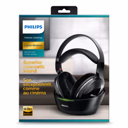 Philips SHD8850/12 headphones/headset Wireless Head-band Music Black