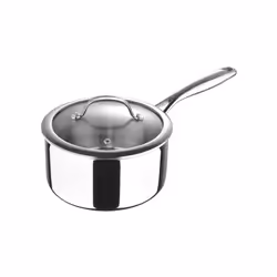 Argent 3 Stainless Steel Non-stick Sauce Pan with Lid 18cm Silver