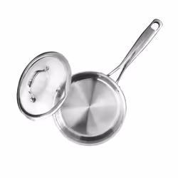 Argent 3 Stainless Steel Non-stick Sauce Pan with Lid 18cm Silver
