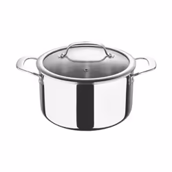 Argent 3 Stainless Steel Non-stick Casserole with Lid 22cm Silver