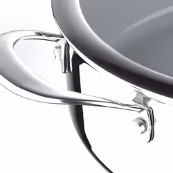 Argent 3 Stainless Steel Non-stick Saute Pan with Lid 28cm Silver