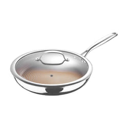 Giro Aluminium & Stainless Steel Frying Pan with Lid 30cm Silver