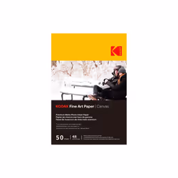 Kodak Fine Art Canvas 4R 102x152mm Premium Matte Photo Inkjet Paper - 50 Sheets contains 50 sheets of high-quality photo pape ...